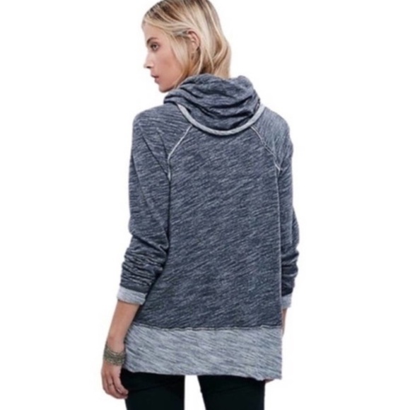 Free People Beach Cocoon Cowl Neck Pullover Tunic Top - Picture 3 of 10